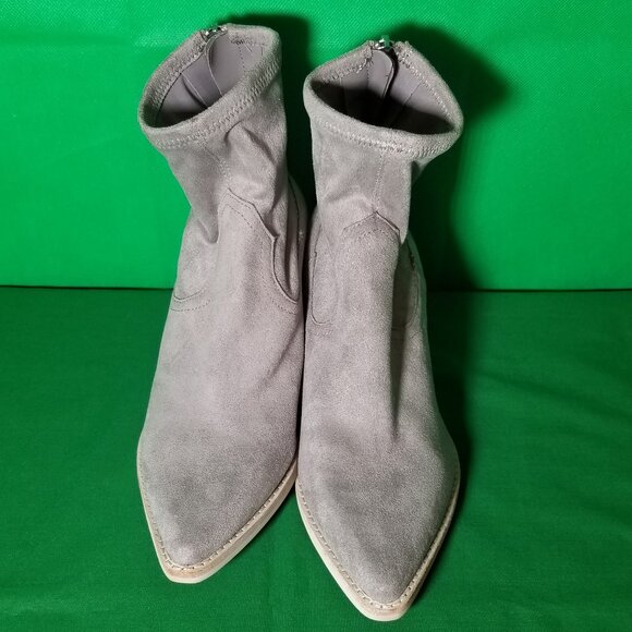 Dolce Vita Light Gray Ankle Boot Size 6.5 Country Cowgirl Western Night Life - Picture 1 of 10